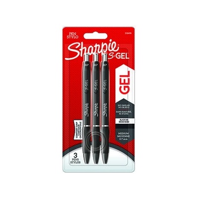 Sharpie S-Gel 2136598 černé 3 ks