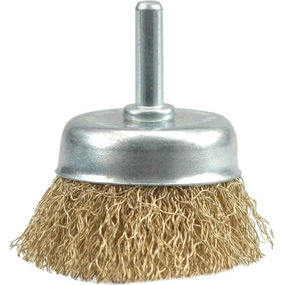Vorel Kartáč drátěný čelní s nástavcem do vrtačky 50 mm pomosazený drát TO-06987
