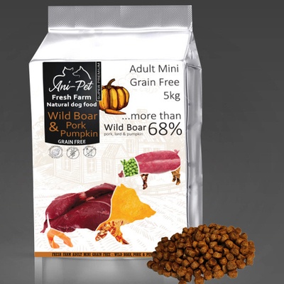 Fresh Farm GF Natural Dog Food Adult Mini Wildboar & Pork 5 kg