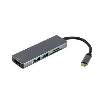 Diva 5 in 1 USB Type-C hub Diva, 2xUSB 3.0, HDMI, SD / TF Card reader