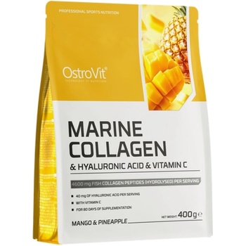 OstroVit Marine Collagen & Hyaluronic Acid Powder | with Vitamin C [400 грама] Ананас - манго
