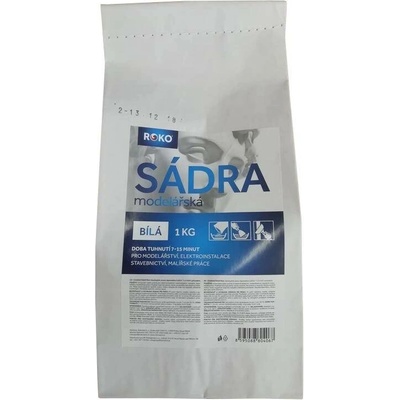 Sádra modelářská bílá 1 kg
