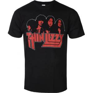 ROCK OFF мъжка тениска Thin Lizzy - Band Photo Logo - ROCK OFF - TLTS08MB