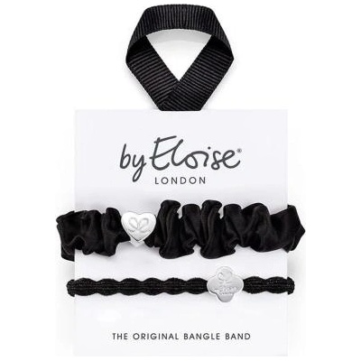 By Eloise London Set Silver & Black комплект ластици за коса