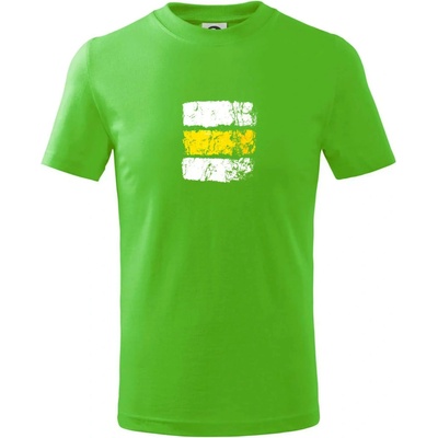 Turistická značka žltá tričko detské Apple Green