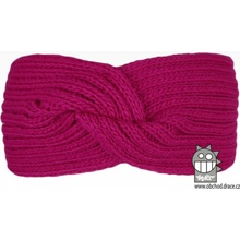 Dráče Pletená čelenka Dráča Twist 04 fuchsiová