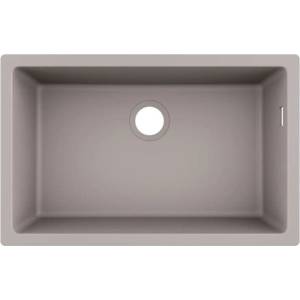 Hansgrohe - Гранитна мивка с подставка S510-U660, бетонно сива 43432380 (43432380) Мивка за вграждане