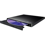 LG Оптично устройство, Hitachi-LG GP57EB40 Ultra Slim External DVD-RW, Super Multi, Double Layer, TV connectivity, Black (GP57EB40.AHLE10B)