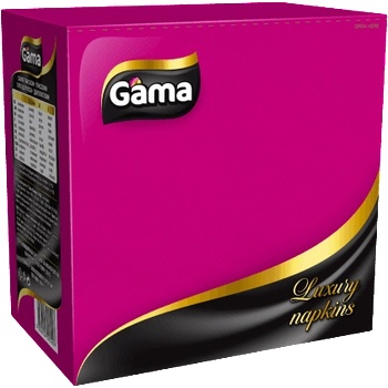 Gama Розови салфетки 33х33 Гама лукс 30бр (4015507)