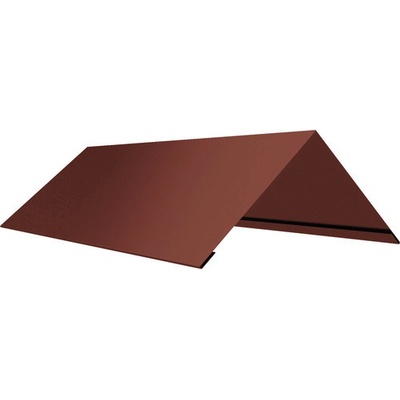 Hřebenáč klasik r.š.333mm pozink Lakovaný RAL 3009 červená oxid s folií dl.2m