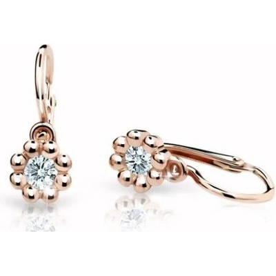 Cutie Diamonds kytičkové dětské náušnice z růžového zlata s brilianty DC2030-10-00-X-4