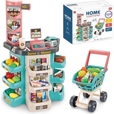Woopie Pokladňa a vozík Home Supermarket