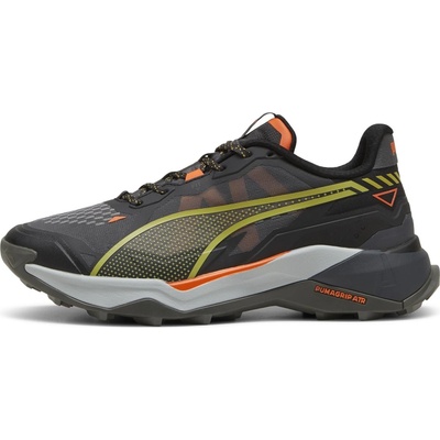 Puma Explore Nitro 2 pánska turistická obuv tmavo sivá oranžová žltá biela