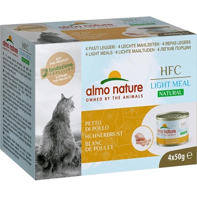 Almo Nature 12x50г HFC Natural Light Almo Nature консервирана храна за котки- пилешки гърди