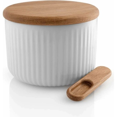 Eva Solo Solnička Legio Nova porcelán dubové víko a lžička dóza na sůl designová 0,35 l