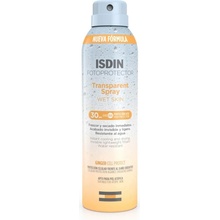 ISDIN Transparent Spray Wet Skin transparentní sprej na opalování SPF 30 250 ml