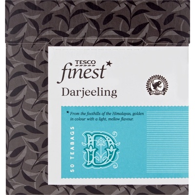 Tesco Finest Darjeeling čierny čaj porciovaný 50 vrecúšok 125 g