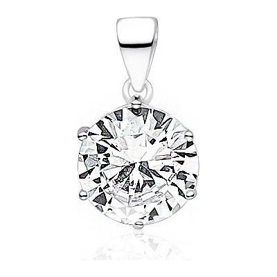 OLIVIE Stříbrný 10mm přívěsek ZIRKON 7362