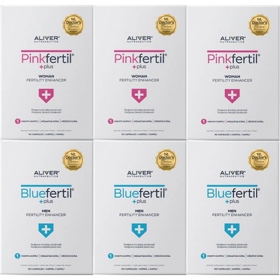 Aliver Pikfertil + Bluefertil 6x 90 kapsulí