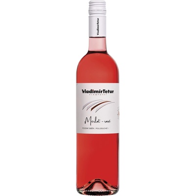 Tetur Merlot rosé pozdní sběr 2024 12% 0,75 l (čistá fľaša)