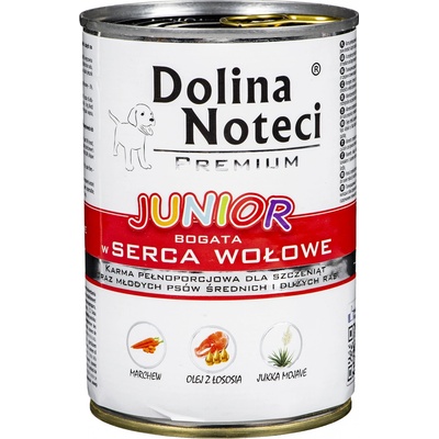 Dolina Noteci Premium Junior hovězí srdce 400 g