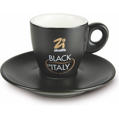 Zicaffè Чаша за еспресо Zicaffè Black of Italy черна