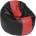 PUFRELAX Калъф за пуф 330л. , Relaxo XL - Black & Red (COVER_PUF-G-RXL-PVC-BLRE)