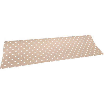 Floristická fólie s puntíkem 50cm x 9,1m 4 béžová