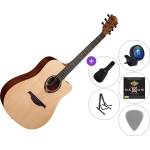 LÂG GUITARS Tramontane T70DC Premium SET Natural Satin Акустична китара