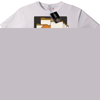 NOONEBRAND Тениска Аниме предупреждение - 2XL, Black