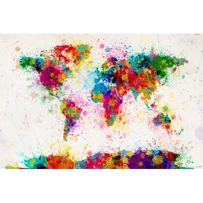 Plagát, Obraz - Michael Tompsett - World map, 91.5 × 61 cm