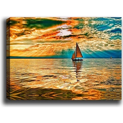 Wallity Obraz na plátně Boat trip 30x70 cm