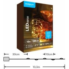 Modee ML-C2012 100LED 10m nano vánoční řetěz, 3xAA teplá IP20 352771,00