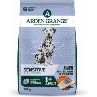 Arden Grange Dog Grain Free Adult Sen.Oc.White Fish & Potato 14 kg