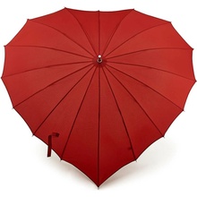 Fulton dámsky palicový dáždnik Heart 1 UV L90 red