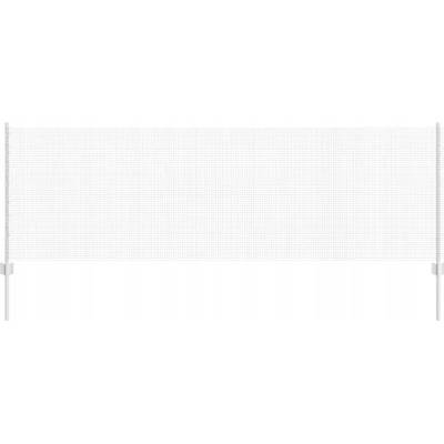Oplocení ze svařovaného drátu s 5 sloupky, stříbrný, 0.8 x 10 m, ocelový
