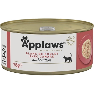 Applaws Cat Adult Chicken with Duck in Broth 156 g