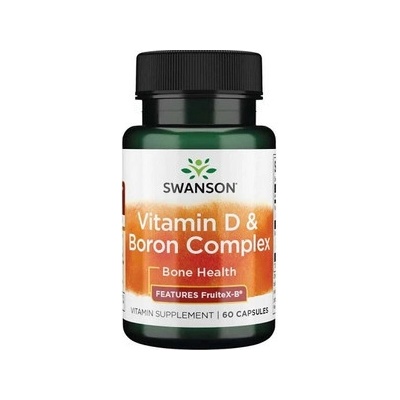 Swanson Vitamin D & Boron Complex 60 kapslí