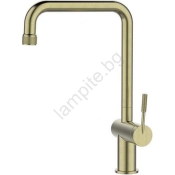 Alveus 1150762 - Кран за мивка flora 34, 8 см неръждаем/златист (av0120)