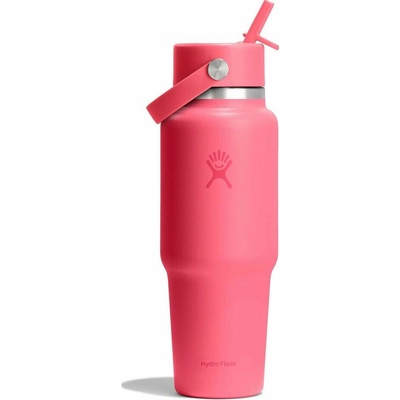 Hydro Flask termoflaša Wide Flex Straw Travel Bottle 32 oz 945 ml ružová vínová