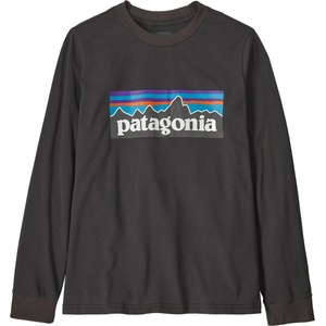 Patagonia Детски пуловер Patagonia Kid's L/S P-6 Logo T-Shirt Jumper - Ink Black - размер XL (704-4322-0515)