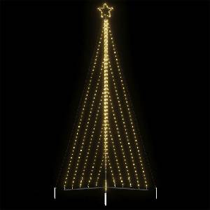 vidaXL LED коледна елха 570 светодиода топло бяло 399 см (4016440)
