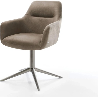 Delife Pejo-Flex mikrovlákno taupe vintage podnož křížová grafit taštičkové pružiny