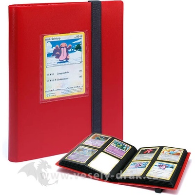 Leuchtturm TCG 4-Pocket Slim Small Red album na 160 kariet