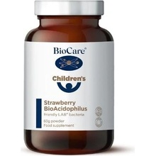 BioCare BioAcidophilus probiotiká pre deti s jahodovou príchuťou v prášku 60 g