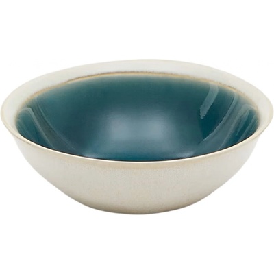Kave Home Keramická miska Sanet modro bílá 15,5 cm