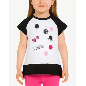 Chicco Girls Tee White/Black