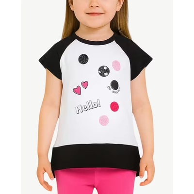Chicco Girls Tee White/Black