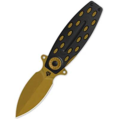 QSP knife QSP Beetle 14C28N, zavírací s klipem, rukojeť G10, bronz QS162-C
