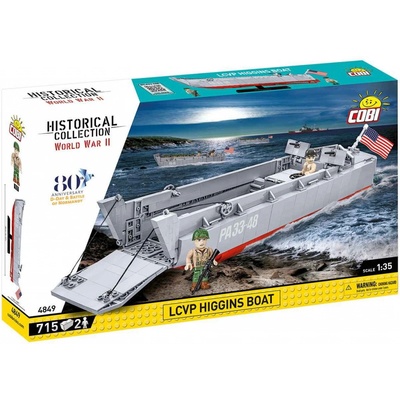 COBI 4849 World War II 1:35 Americký vyloďovací člun LCVP-HIGGINS BOAT den D – Hledejceny.cz